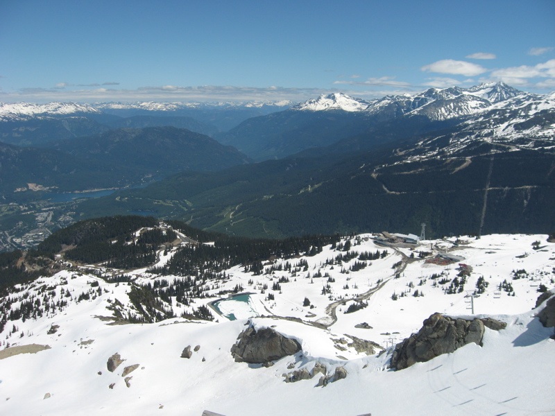 view over Whistler valley